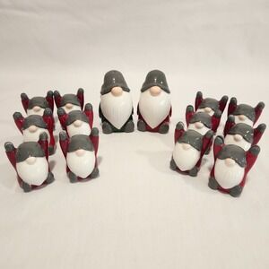 Pottery Barn Gnome‎ Salt & Pepper Shakers + 12 Place Card Holders
